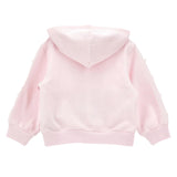 Monnalisa Felpa con Zip E Cappuccio tinta unita Rosa per Neonata 39F801 ROSA MONNALISA 