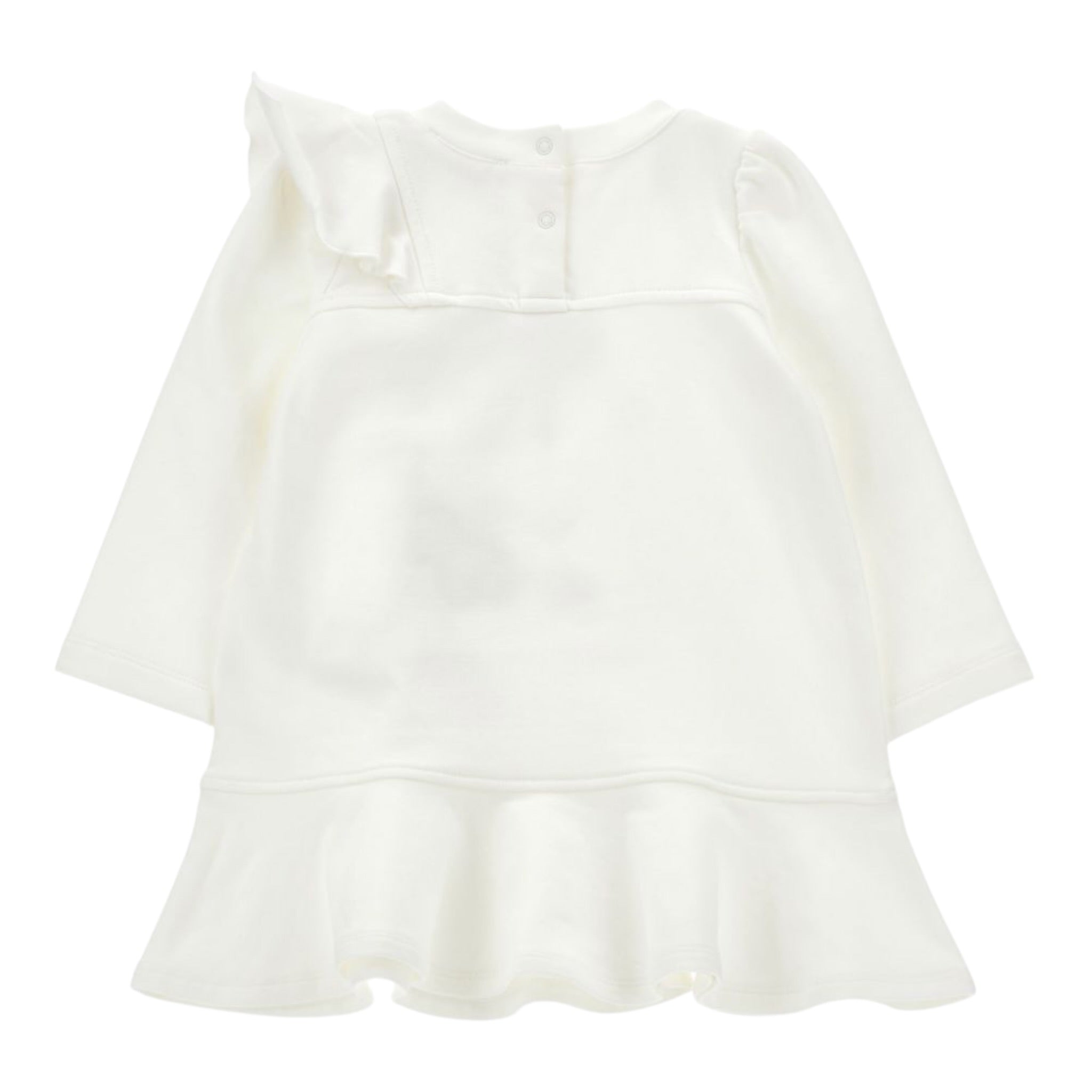 Monnalisa Abito Manica Lunga Tinta Nita con Stampa Panna per Bambina 39F903XJ PANNA MONNALISA 