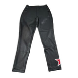 Monnalisa Leggins In Ecopelle tinta unita Nero per Bambina 496406RO NERO MONNALISA 