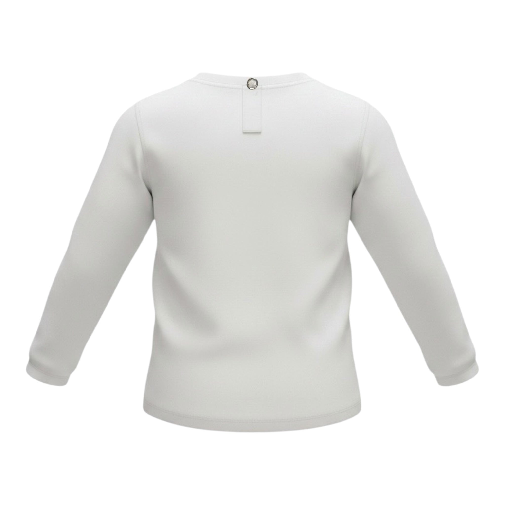 Monnalisa Shirt tinta unita con Stampa Bianco per Neonata 632604S5 BIANCO MONNALISA 