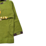 Monnalisa Shirt Girocollo tinta unita con Stampe Verde per Neonato 682602S8 VERDE MONNALISA 