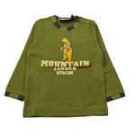 Monnalisa Shirt Girocollo tinta unita con Stampe Verde per Neonato 682602S8 VERDE MONNALISA 