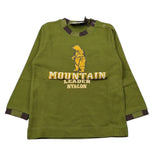 Monnalisa Shirt Girocollo tinta unita con Stampe Verde per Neonato 682602S8 VERDE MONNALISA 