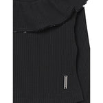 Monnalisa Maglia tinta unita con Colletto Nero per Bambina 71F607 NERO MONNALISA 