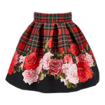 Monnalisa Gonna Stampa Fantasia Rosso per Bambina 71F701 ROSSO MONNALISA 