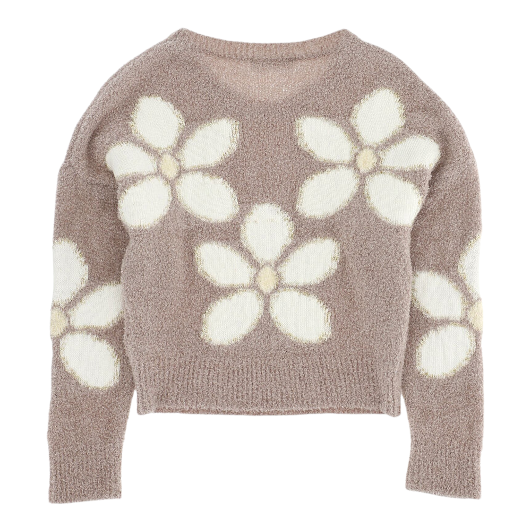 Monnalisa Maglia Girocollo tinta unita Beige per Bambina 798605 BEIGE MONNALISA 