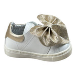 Monnalisa Sneakers tinta unita con Fiocco Panna per Neonata 83D002 PANNA MONNALISA 