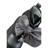 Monnalisa Stivale tinta unita con Fiocco Nero per Neonata 83D003 NERO MONNALISA 