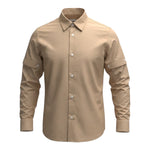 Mood_One Camicia Manica Lunga Tinta Beige per Bambino B-CAMICIA BEIGE MOOD_ONE 