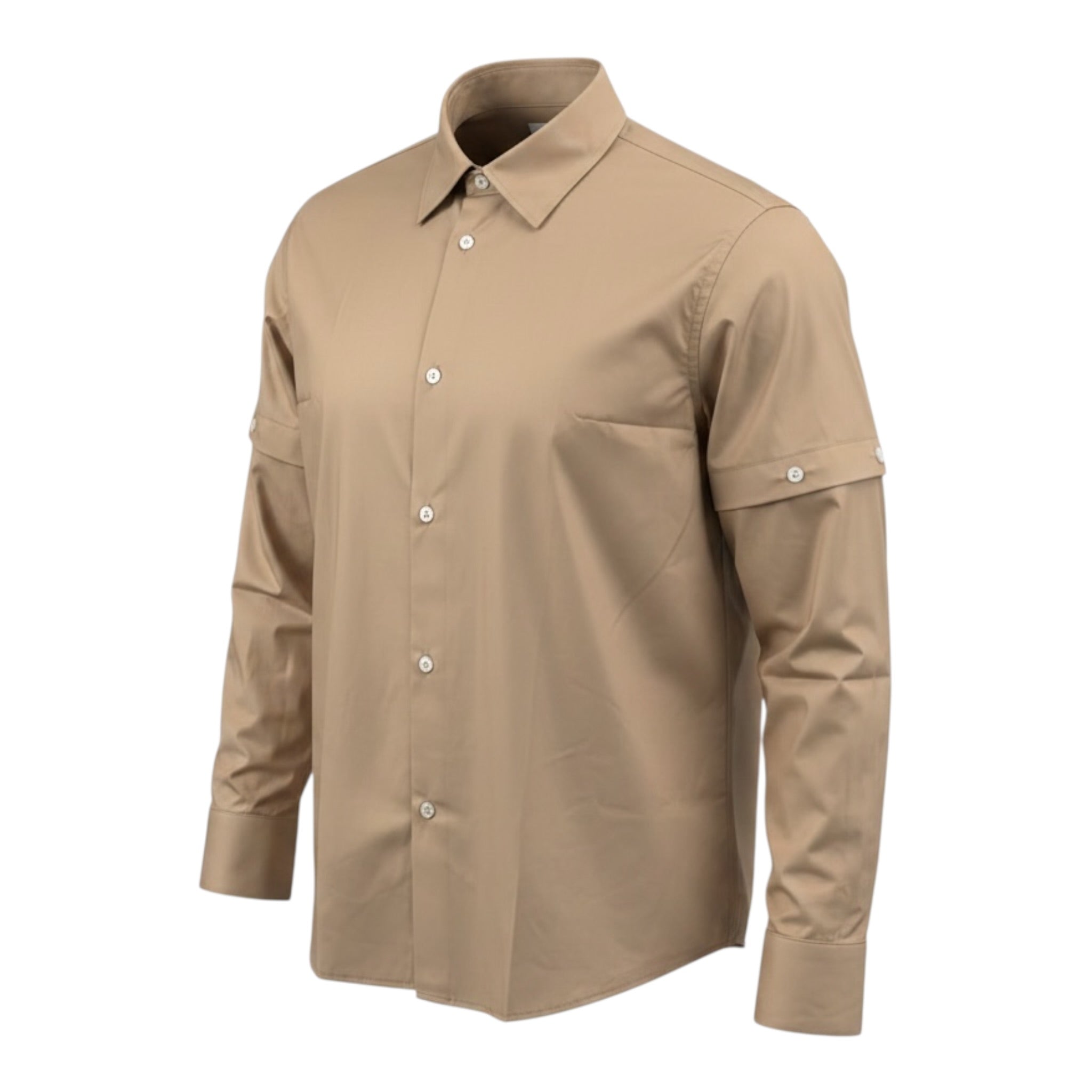 Mood_One Camicia tinta unita Beige per Bambino BCAMICIA BEIGE MOOD_ONE 