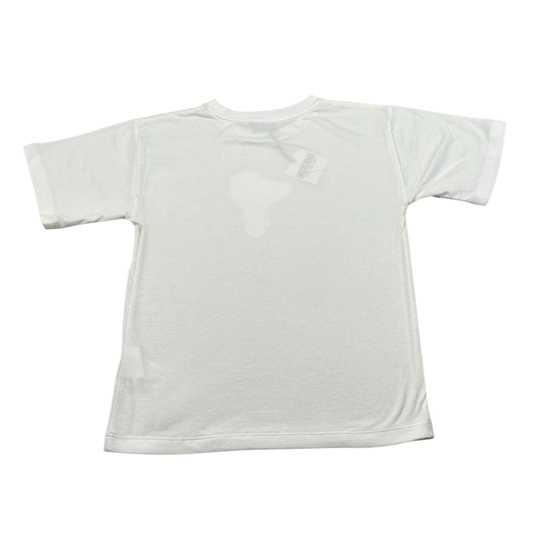 Moschino T-Shirt Girocollo tinta unita con Stampa Bianco per Bambina H0M060 BIANCO MOSCHINO 