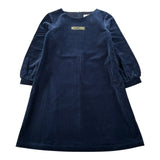 Moschino Abito In Velluto tinta unita con Logo Blu per Bambina HAV0FA BLU MOSCHINO 
