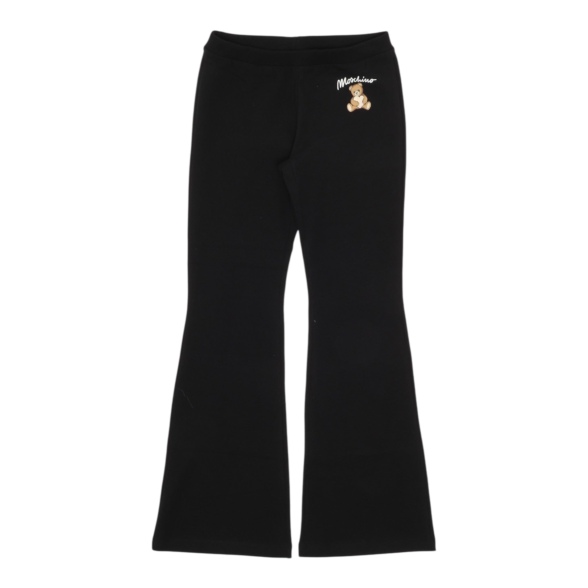 Moschino Pantalone tinta unita Modello Zampa Nero per Bambina HCP050 NERO MOSCHINO 