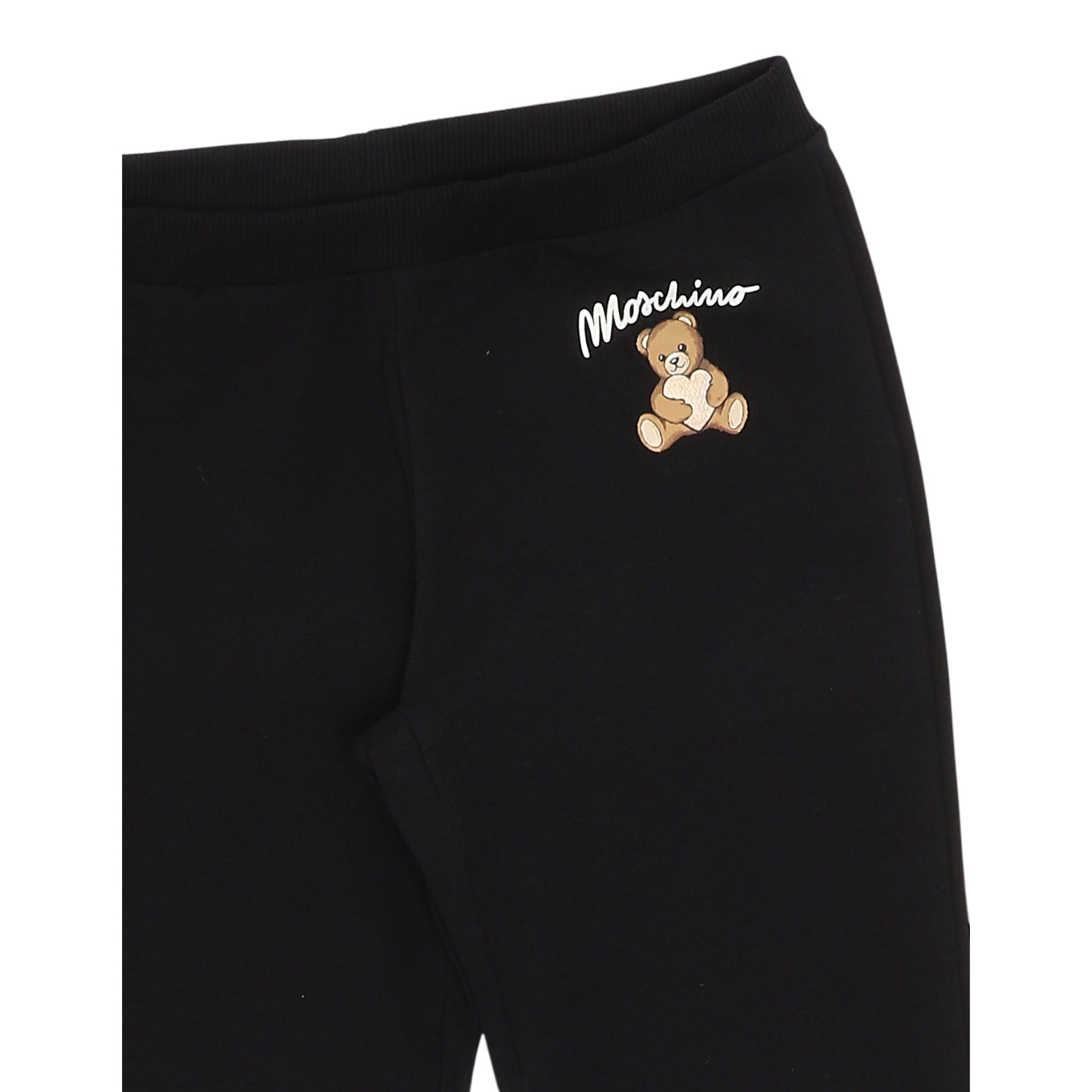 Moschino Pantalone tinta unita Modello Zampa Nero per Bambina HCP050 NERO MOSCHINO 