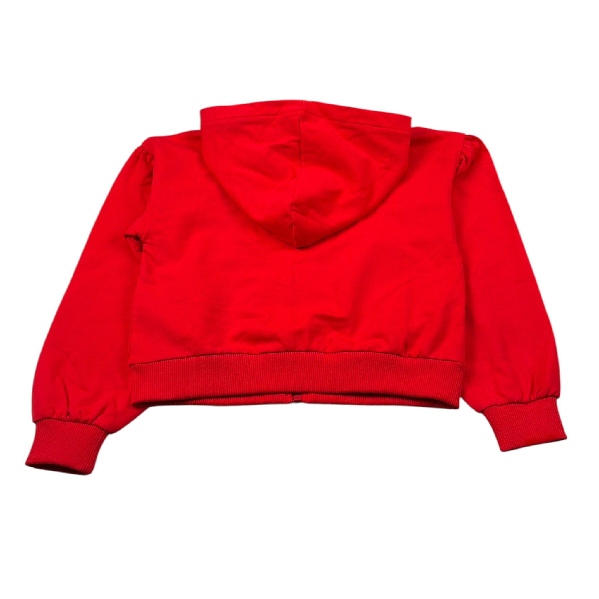 Moschino Felpa con Zip E Cappuccio tinta unita Rosso per Bambina HDF06T ROSSO MOSCHINO 