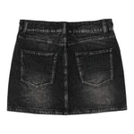 Moschino Gonna In Denim tinta unita Nero per Bambina HDJ03Z NERO MOSCHINO 