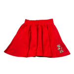 Moschino Gonna tinta unita con Logo Rosso per Bambina HDJ04A ROSSO MOSCHINO 