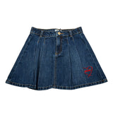 Moschino Gonna In Denim tinta unita Blu per Bambina HDJ04B BLU MOSCHINO 