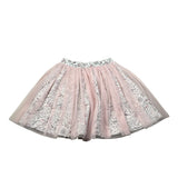 Moschino Gonna tinta unita con Stampe E Tulle Bianco per Bambina HDJ04C BIANCO MOSCHINO 