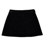 Moschino Gonna tinta unita In Camoscio Nero per Bambina HDJ04D NERO MOSCHINO 