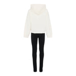 Moschino Completo 2 Pezzi Felpa-Leggins Bicolore Panna/Nero per Bambina HDK036 PANNA/NERO MOSCHINO 