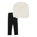 Moschino Completo 2 Pezzi Felpa-Leggins Bicolore Bianco/Nero per Bambina HDK03 BIANCO/NERO MOSCHINO 