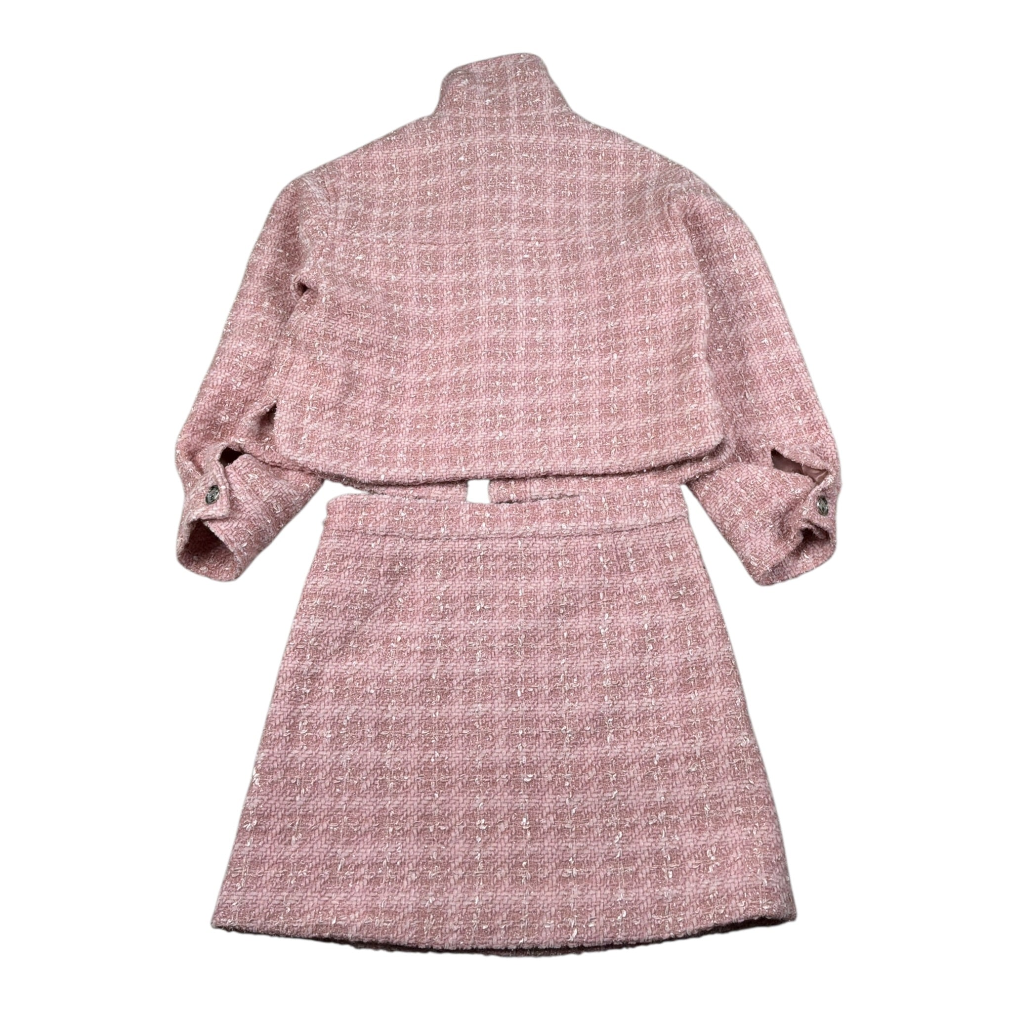 Moschino Completo 2 Pezzi Giacca-Gonna tinta unita Rosa per Bambina HDK03B ROSA MOSCHINO 