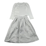Moschino Completo 2 Pezzi Shirt-Gonna Bicolore Bianco/Grigio per Bambina HDK03C BIANCO/GRIGIO MOSCHINO 