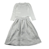Moschino Completo 2 Pezzi Shirt-Gonna Bicolore Bianco/Grigio per Bambina HDK03C BIANCO/GRIGIO MOSCHINO 