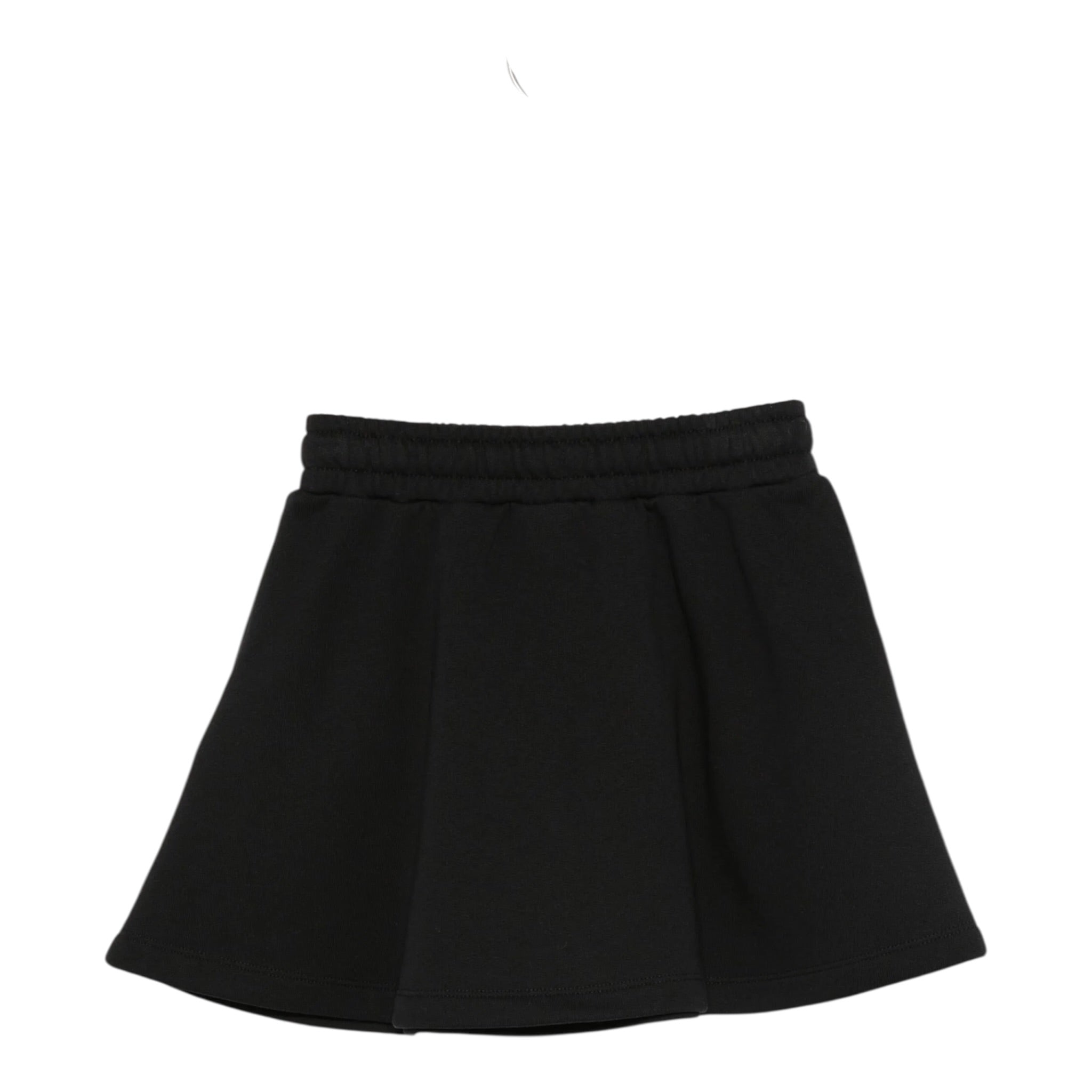 Moschino Gonna tinta unita con Logo Nero per Bambina HDK042 NERO MOSCHINO 