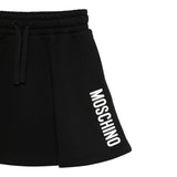 Moschino Gonna tinta unita con Logo Nero per Bambina HDK042 NERO MOSCHINO 