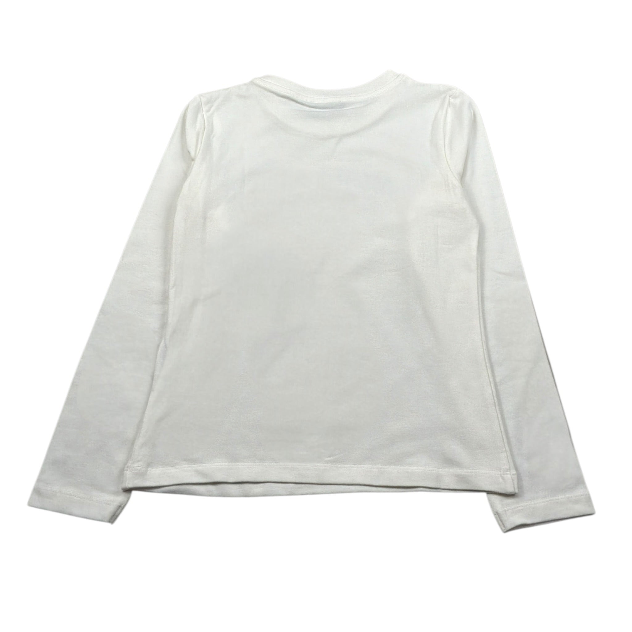 Moschino Shirt Girocollo tinta unita con Stampa Bianco per Bambina HDO010 BIANCO MOSCHINO 