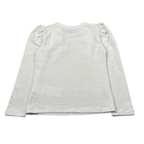 Moschino Shirt Girocollo tinta unita con Logo Bianco per Bambina HDO014 BIANCO MOSCHINO 