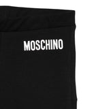 Moschino Leggins Modello Zampa con Logo Nero per Bambina HDP06S NERO MOSCHINO 