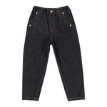 Moschino Jeans tinta unita con Girovita Regolabile Blu per Bambina HDP06V BLU MOSCHINO 
