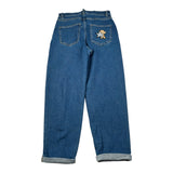 Moschino Jeans tinta unita con Brillantini Blu per Bambina HDP079 BLU MOSCHINO 