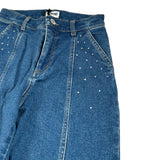 Moschino Jeans tinta unita con Brillantini Blu per Bambina HDP079 BLU MOSCHINO 