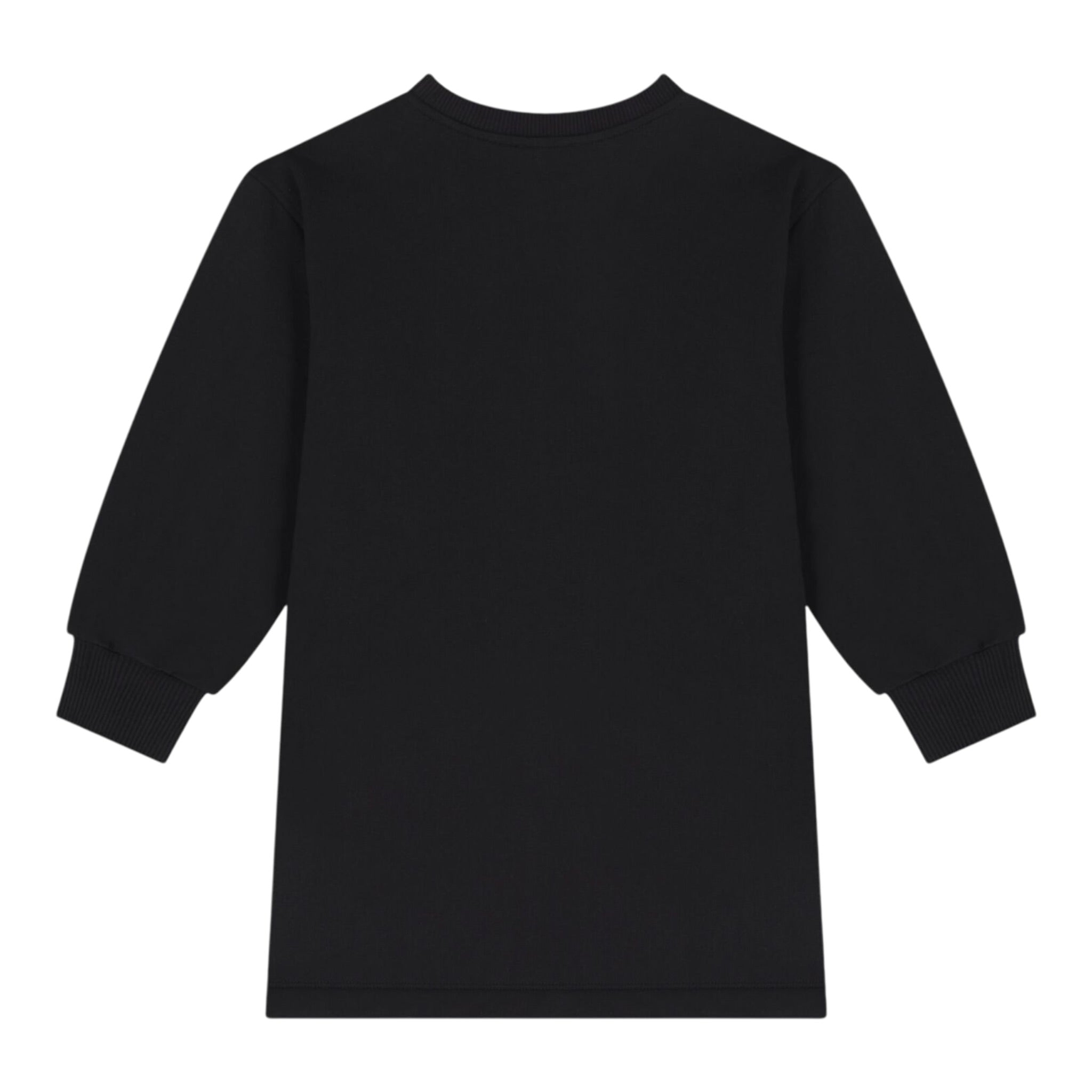 Moschino Abito Girocollo Manica Lunga tinta unita Nero per Bambina HDV0GY NERO MOSCHINO 
