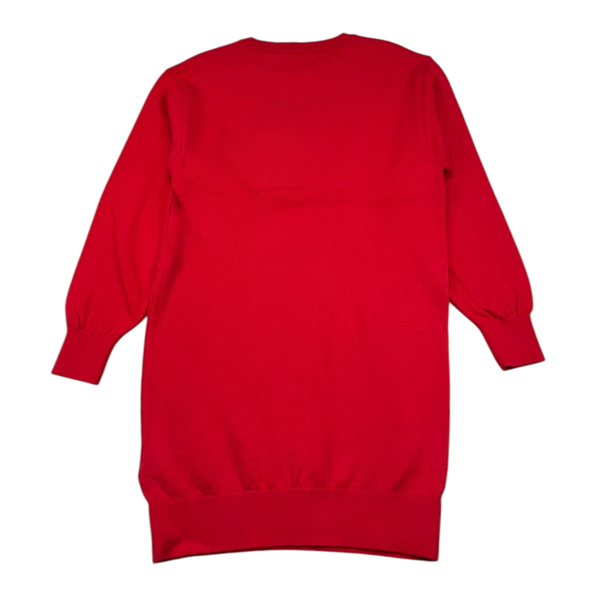 Moschino Abito tinta unita In Maglia con Stampa Rosso per Bambina HDV0GZRR ROSSO MOSCHINO 