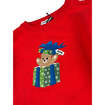 Moschino Abito tinta unita con Stampa Rosso per Bambina HDV0I2 ROSSO MOSCHINO 