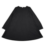 Moschino Abito Manica Lunga tinta unita Nero per Bambina HDV0I7 NERO MOSCHINO 