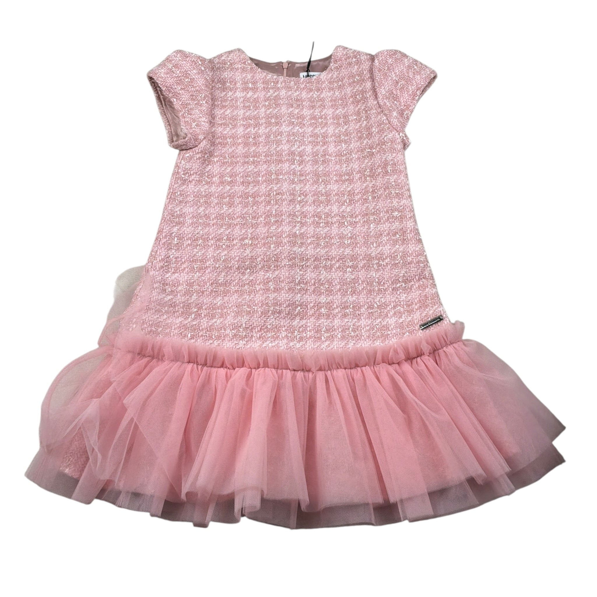 Moschino Abito Mezza Manica tinta unita Rosa per Bambina HDV0I9 ROSA MOSCHINO 
