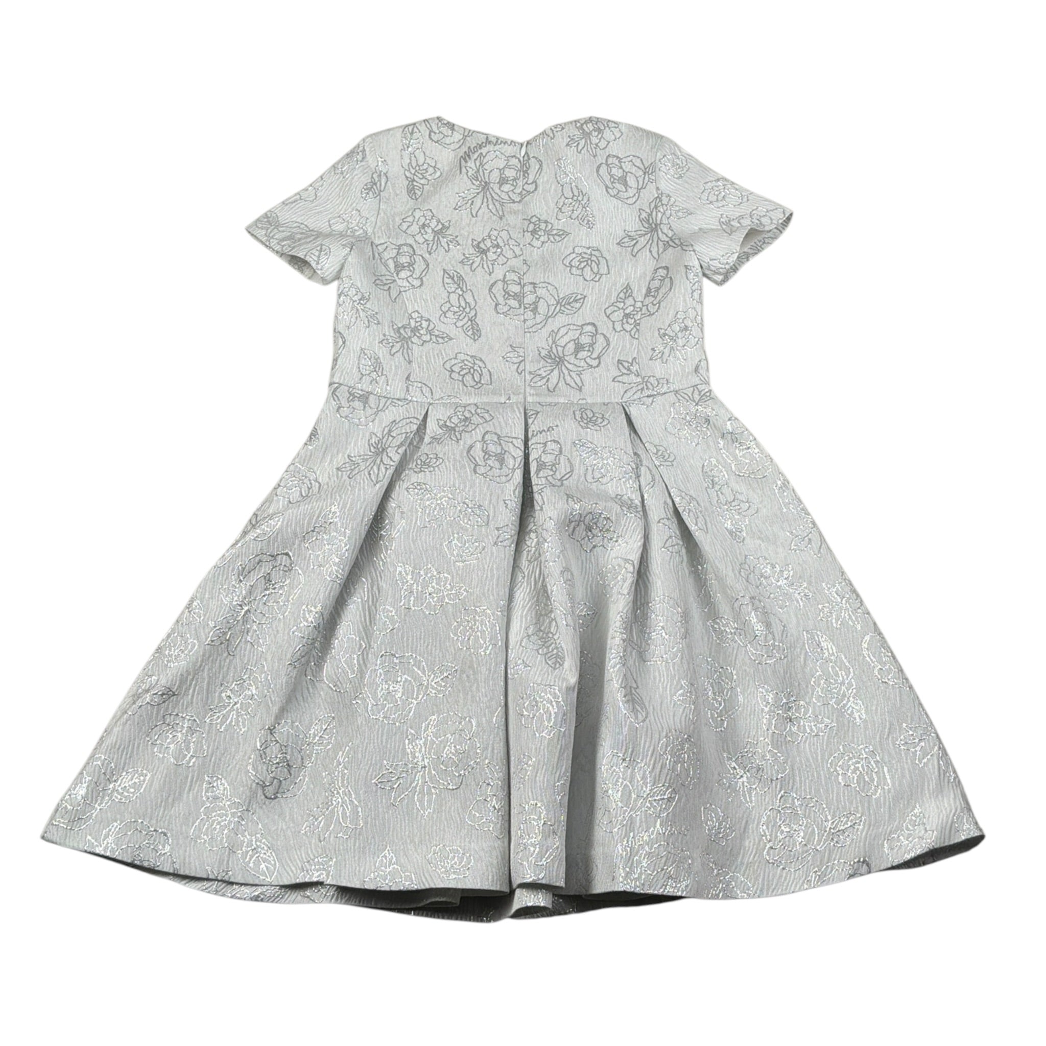 Moschino Abito Mezza Manica tinta unita Argento per Bambina HDV0IA ARGENTO MOSCHINO 