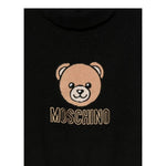 Moschino Maglia Collo Alto tinta unita con Stampa Nero per Bambina HDW02A NERO MOSCHINO 