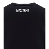 Moschino Maglia Girocollo tinta unita con Stampa Nero per Bambino HDW02E NERO MOSCHINO 