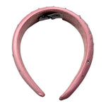 Moschino Cerchietto tinta unita con Brillantini Rosa per Bambina HDX01O ROSA MOSCHINO 