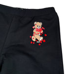 Moschino Pantalone tinta unita Modello Zampa Nero per Bambina HEP050 NERO MOSCHINO 