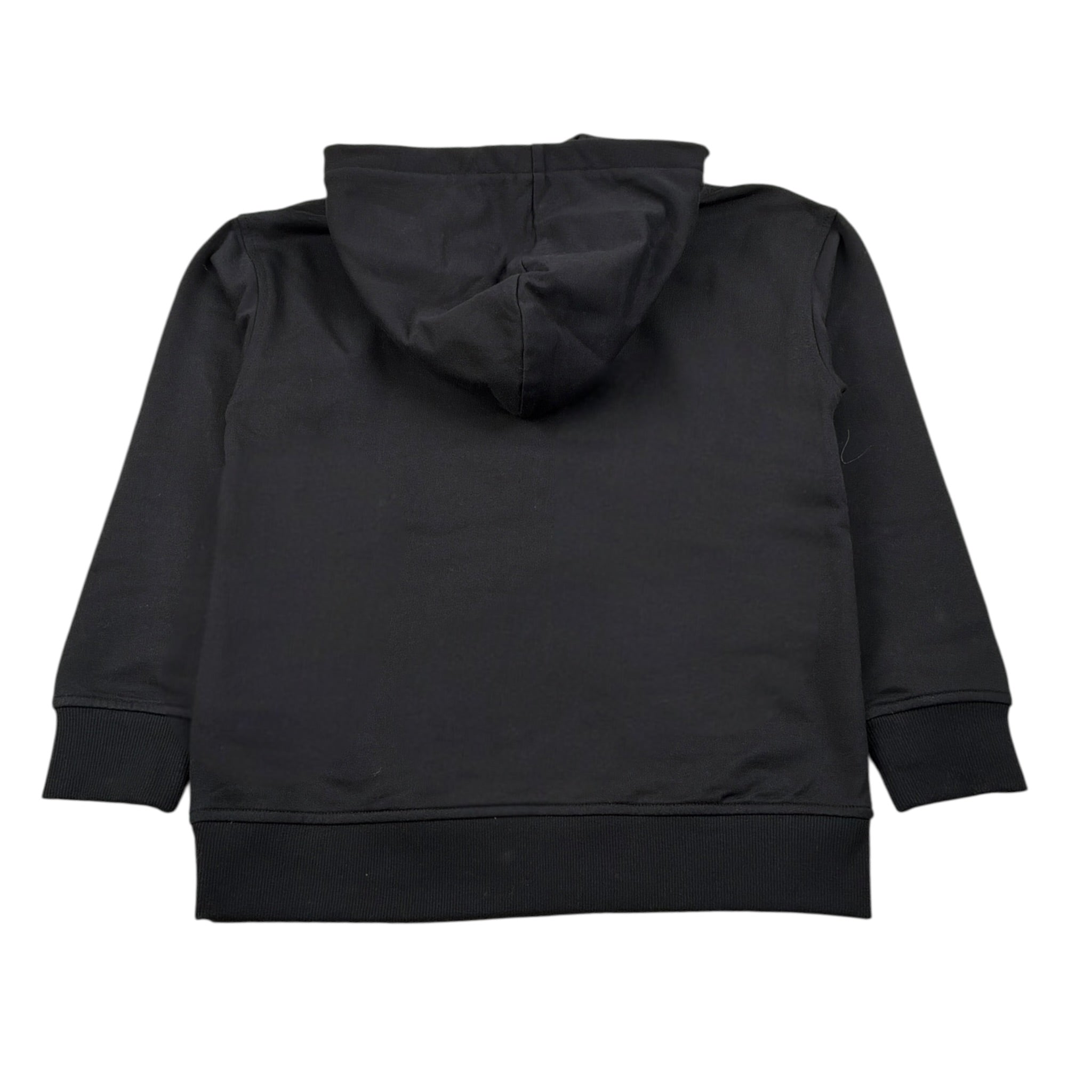 Moschino Felpa Chiusa con Cappuccio tinta unita con Logo Nero per Bambino HMF098 NERO MOSCHINO 