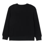 Moschino Felpa Chiusa Girocollo tinta unita con Stampa Nero per Bambina HMF099X NERO MOSCHINO 