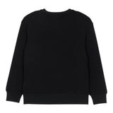 Moschino Felpa Chiusa Girocollo tinta unita con Stampa Nero per Bambina HMF099X NERO MOSCHINO 